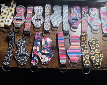 2-Piece Keychain with Lipstick/LipGloss Holder