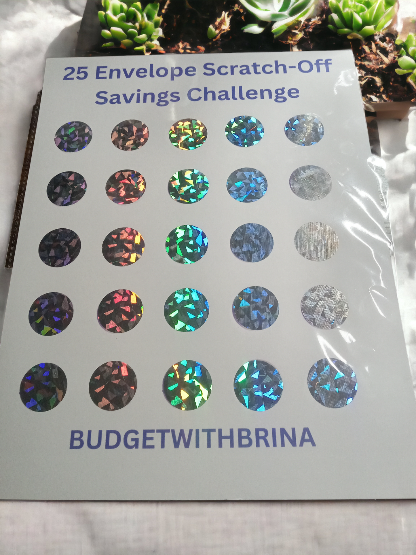 25 Envelope Scratch-Off Challenge