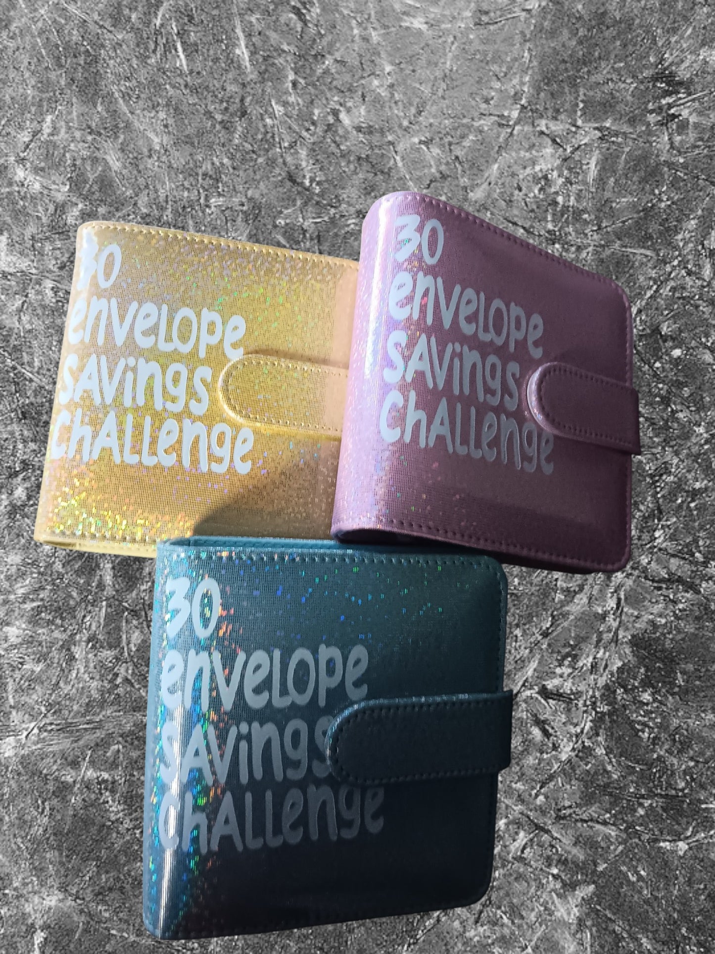 ✨ 30 Envelope Savings Challenge Kit with Glitter Binder