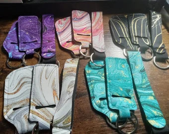 Black/Gold/Marble Keychain