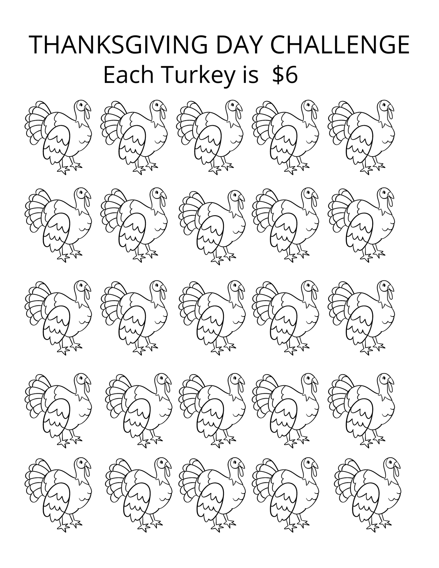 Thanksgiving Challenge