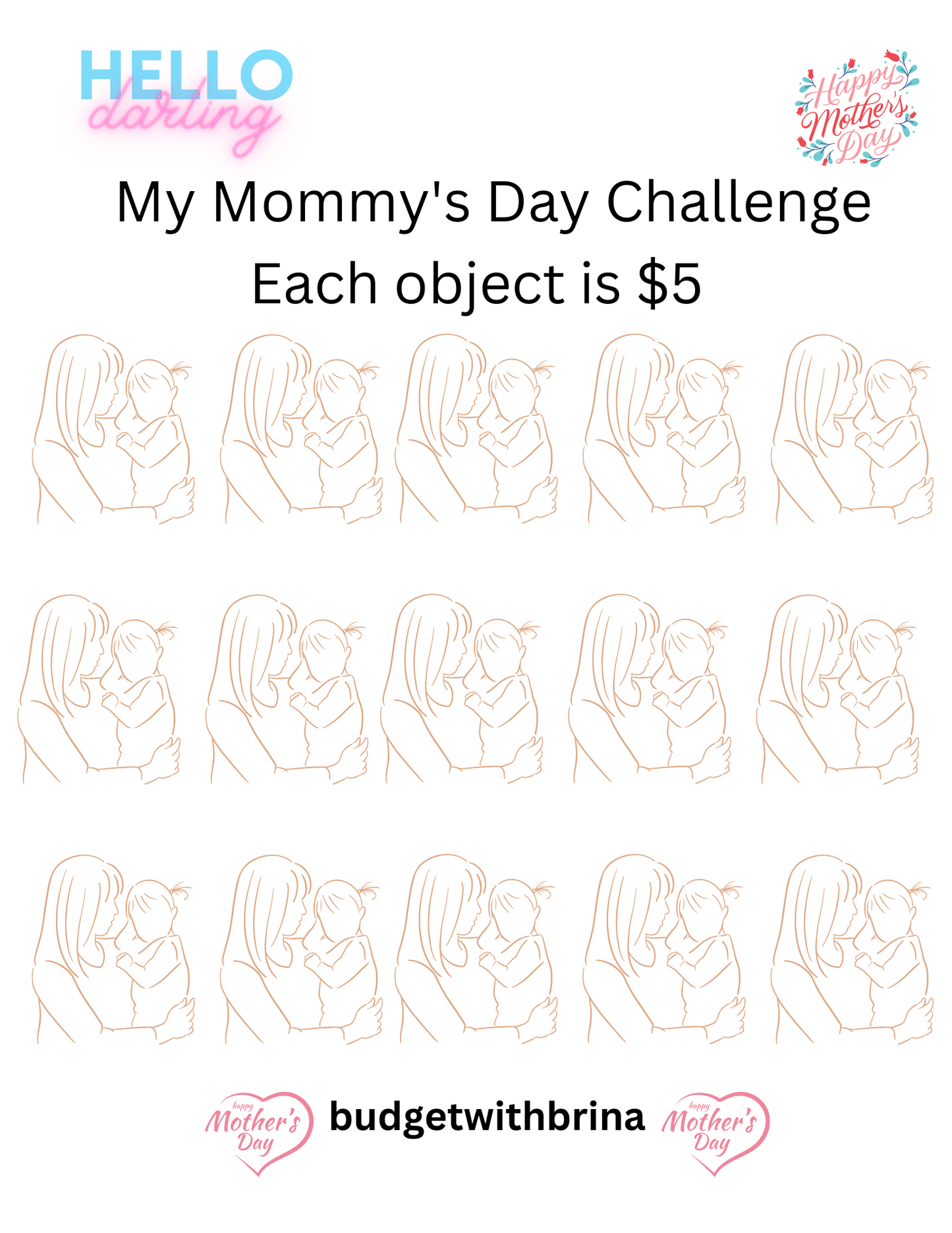 My Daughter's First Savings Challenge Book, Girls Savings Challenge, US LETTER, Saving Challenge, Kids Savings Challenge Book