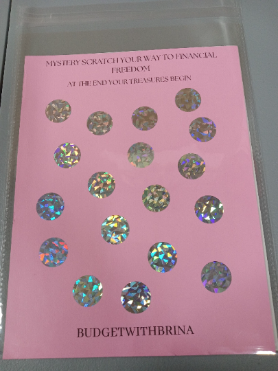 Mystery Scratch Your Way to Financial Freedom, Mystery Savings Challenge, Savings Challenge, Mystery Scratch Off