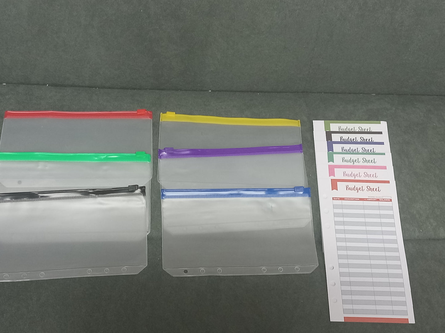 A6 Budget Binder with 6 Envelopes and 6 Budget Sheet Trackers