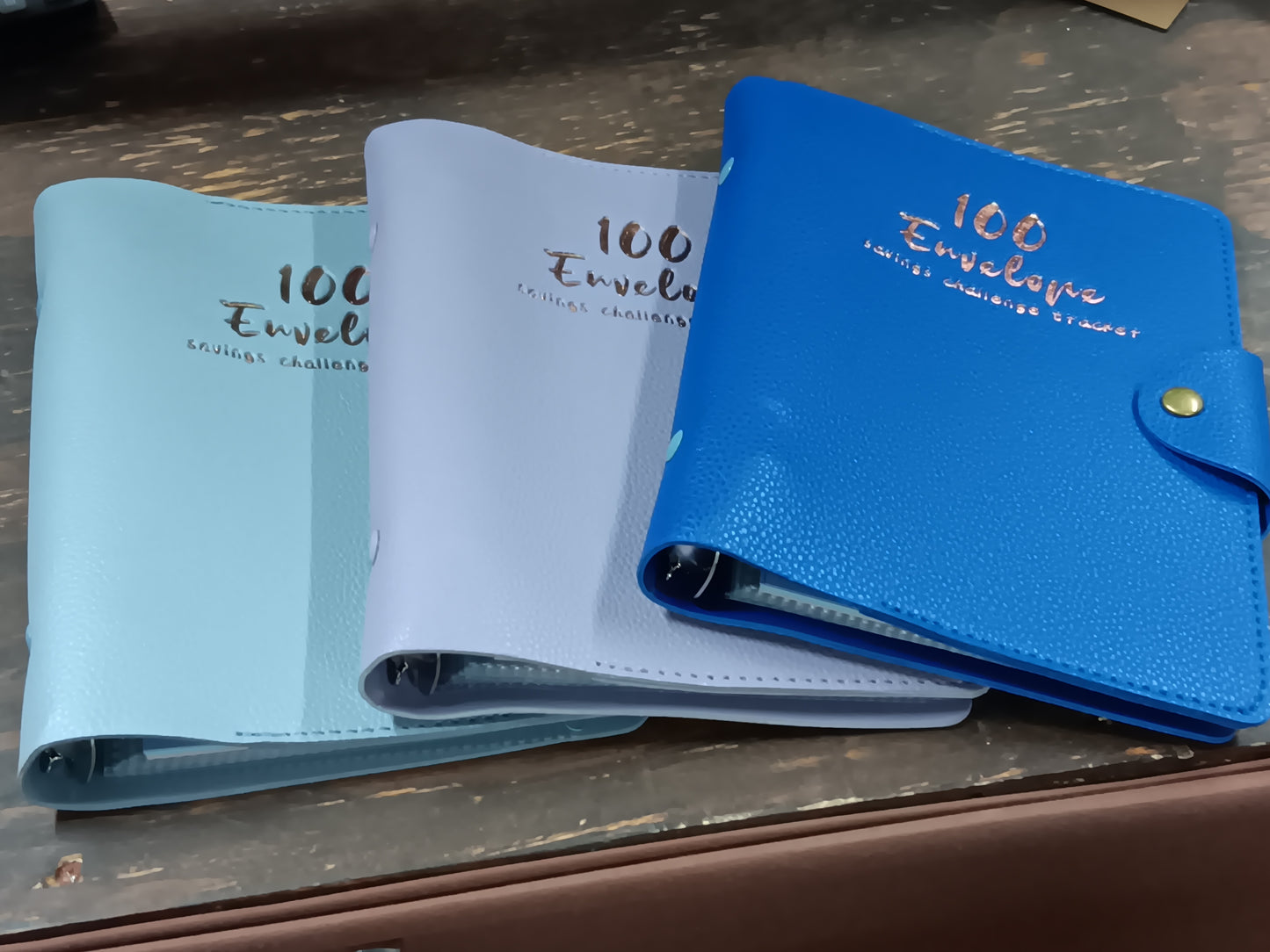 100 Envelope Leather Challenge Binder