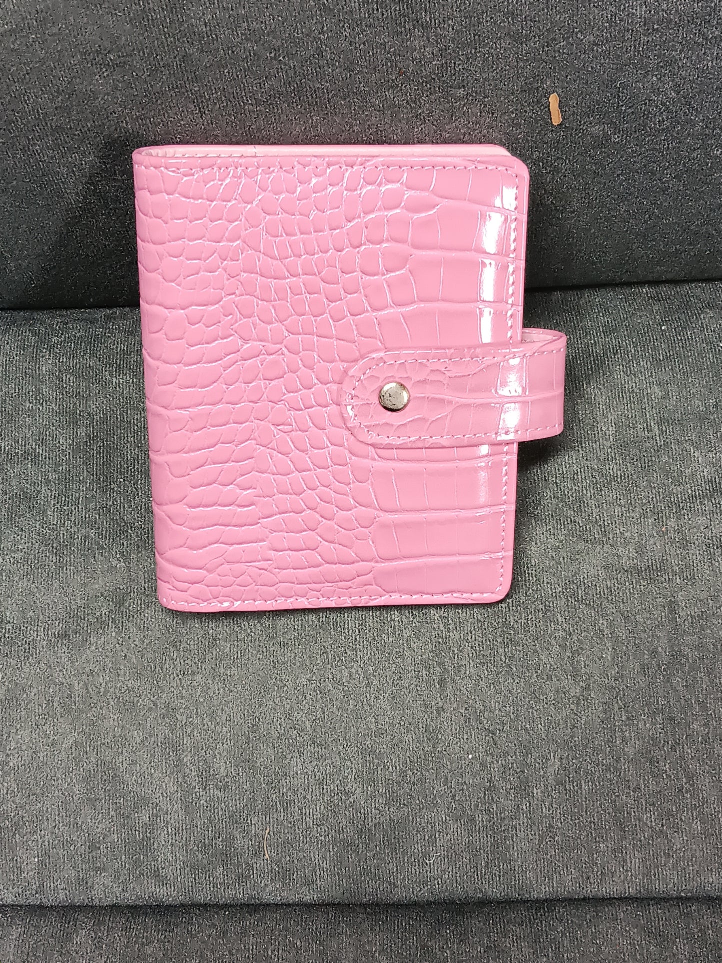 A7 Pink Croc Binder