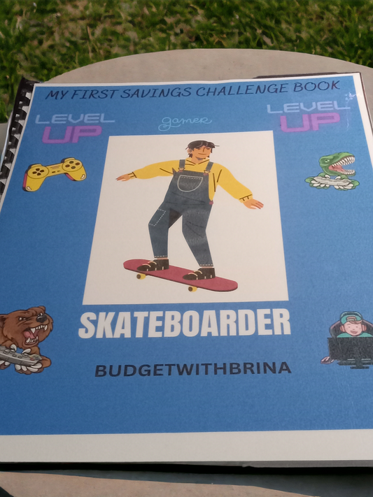 Boy's First Saving Challenge Book, US Letter, Boys Savings Challenge, Kids Savings Challenge, Savings Challenge