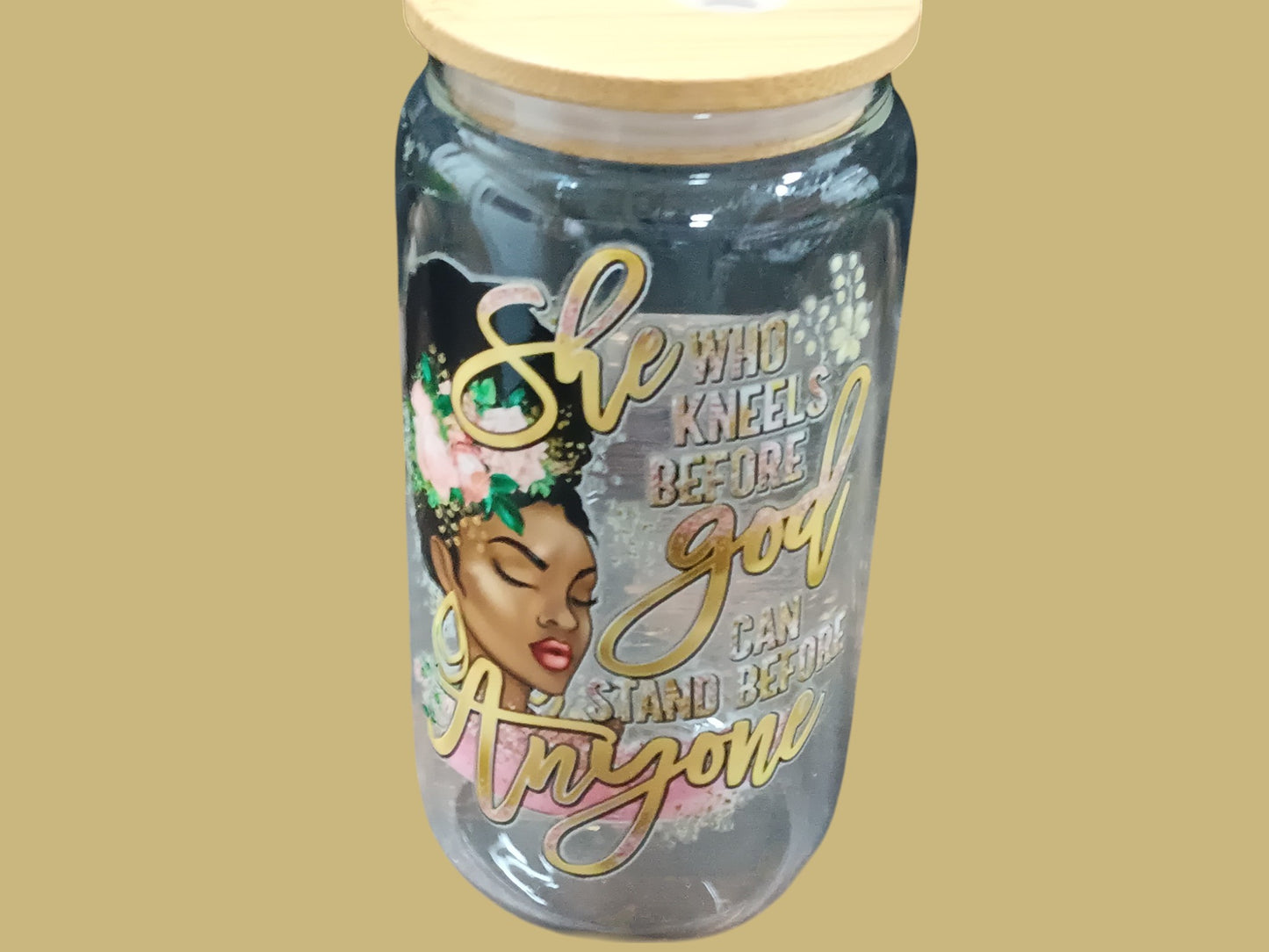 Lady Faith Inspirational Glass and Straw Kit