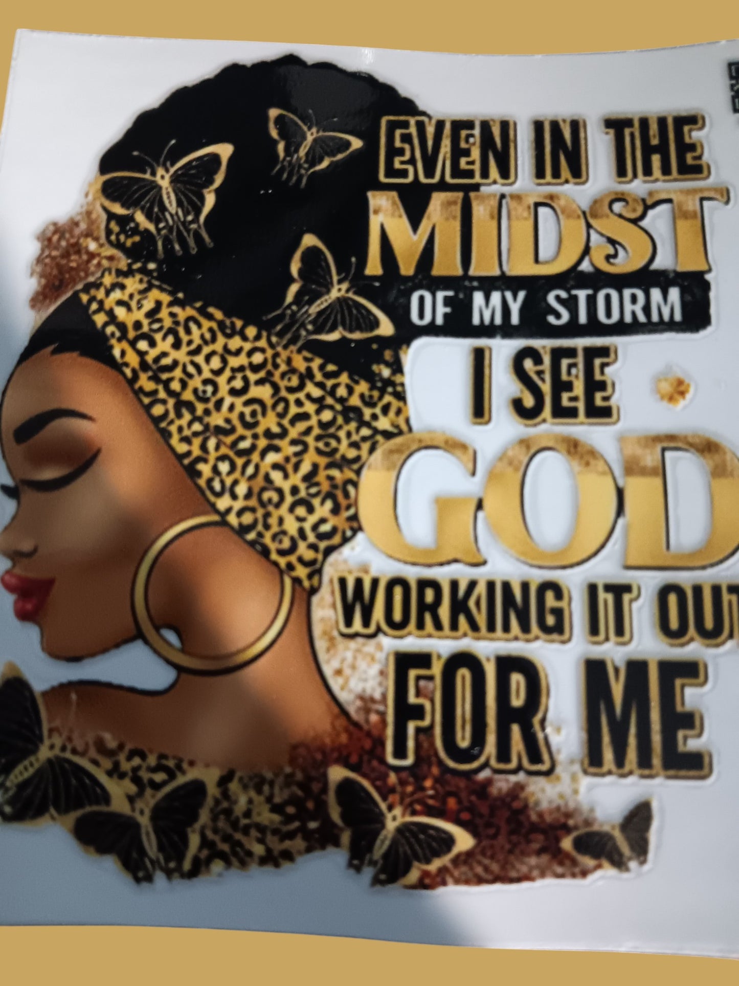 Lady Faith Inspirational Glass and Straw Kit