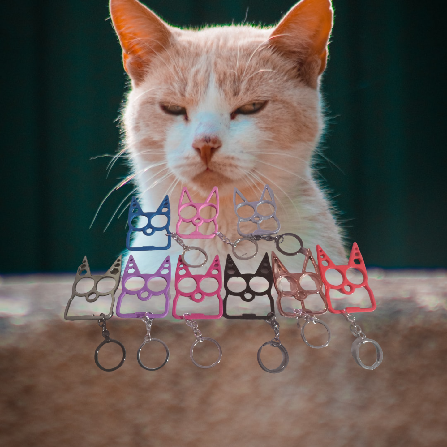 Multifunctional Kitty Ears Keychains