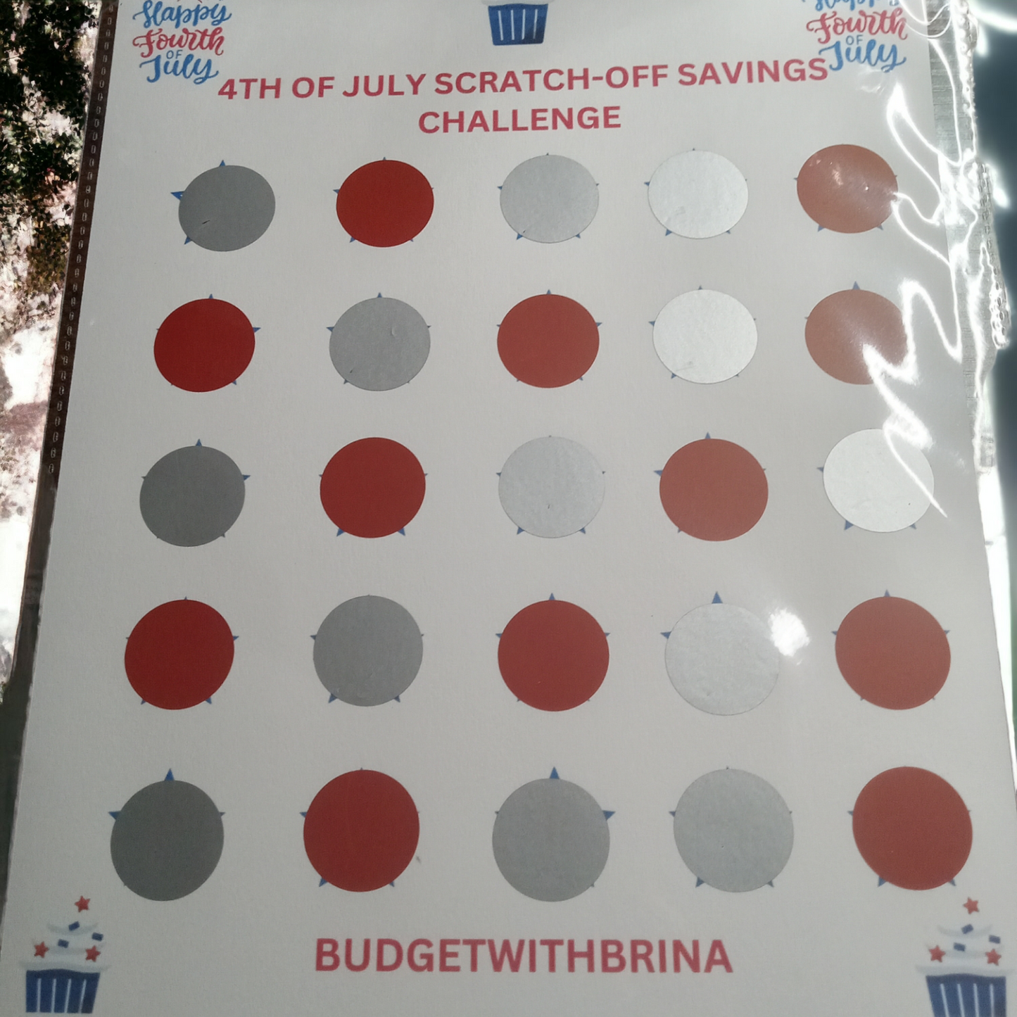 4TH Of July Scratch-Off Challenge