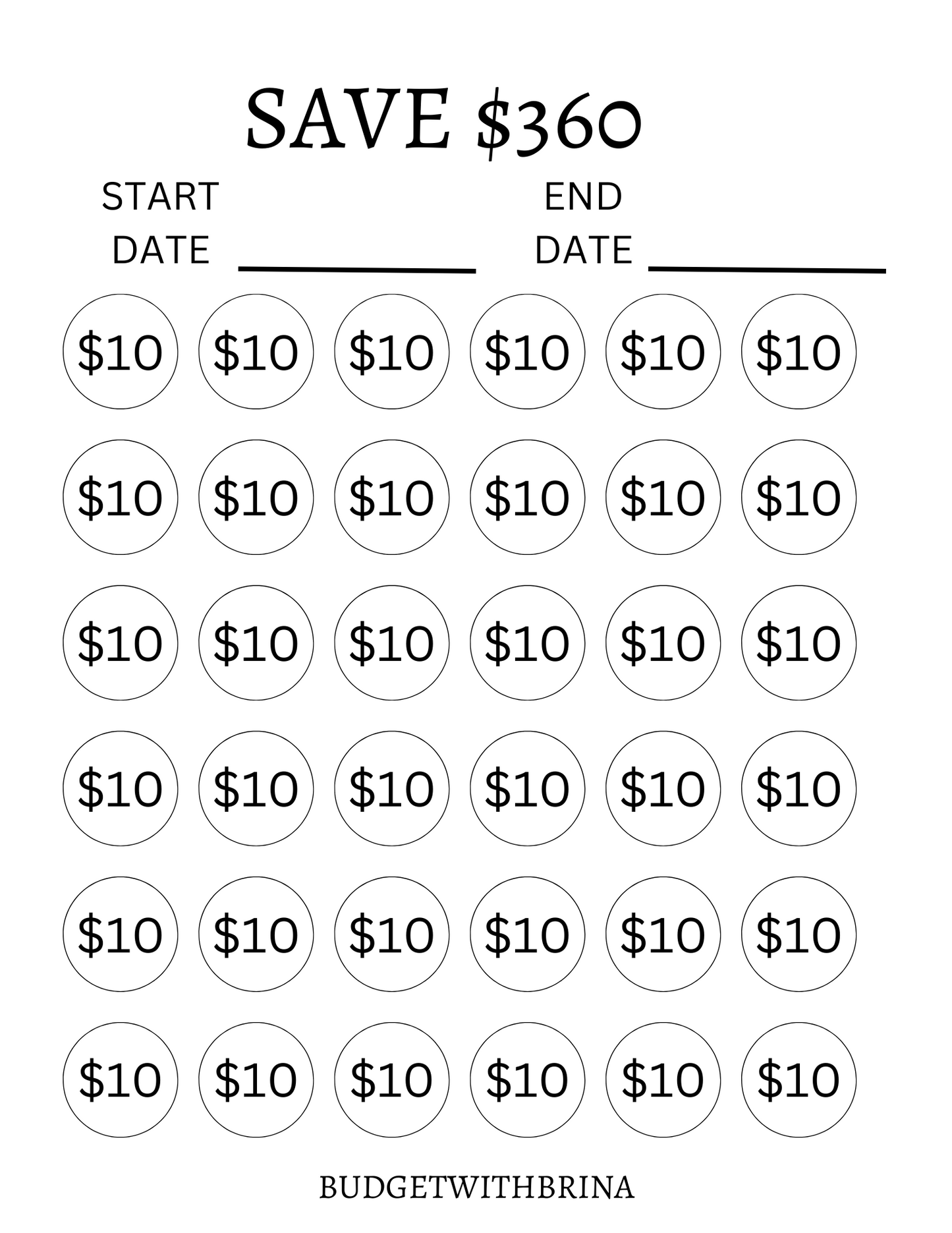 Savings Challenge Book, Book of Savings Challenges, Savings Challenges, US Letter