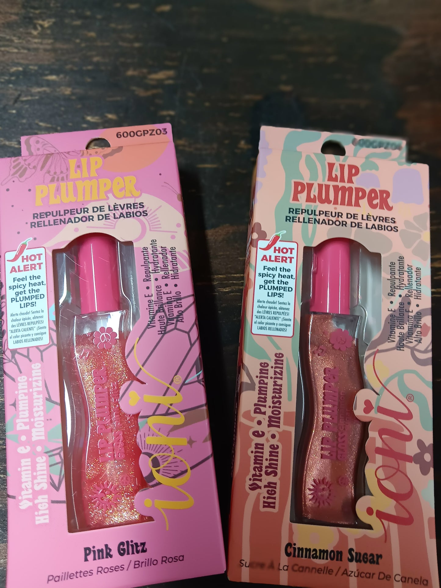 Pink Glitz & Cinnamon Sugar Lip Plumpers