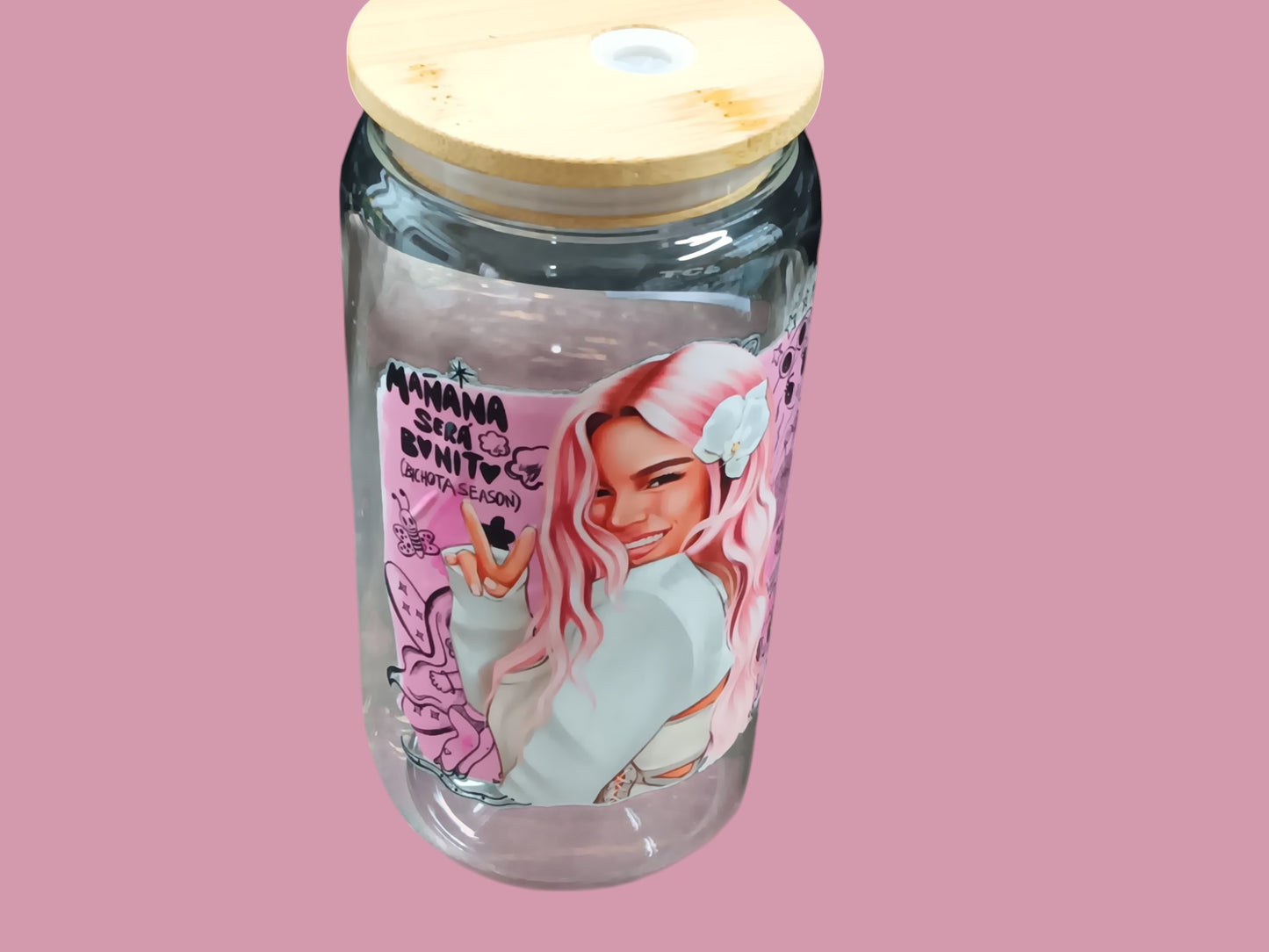 Vanilla Babe Bichota Glass and Straw Kit