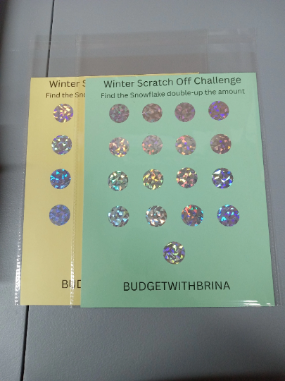 Mystery Winter Scratch Off Savings Challenge, Mystery Savings Challenge, Savings Challenge, Money Savings Challenge